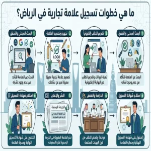 ما هي خطوات تسجيل علامة تجارية في الرياض؟