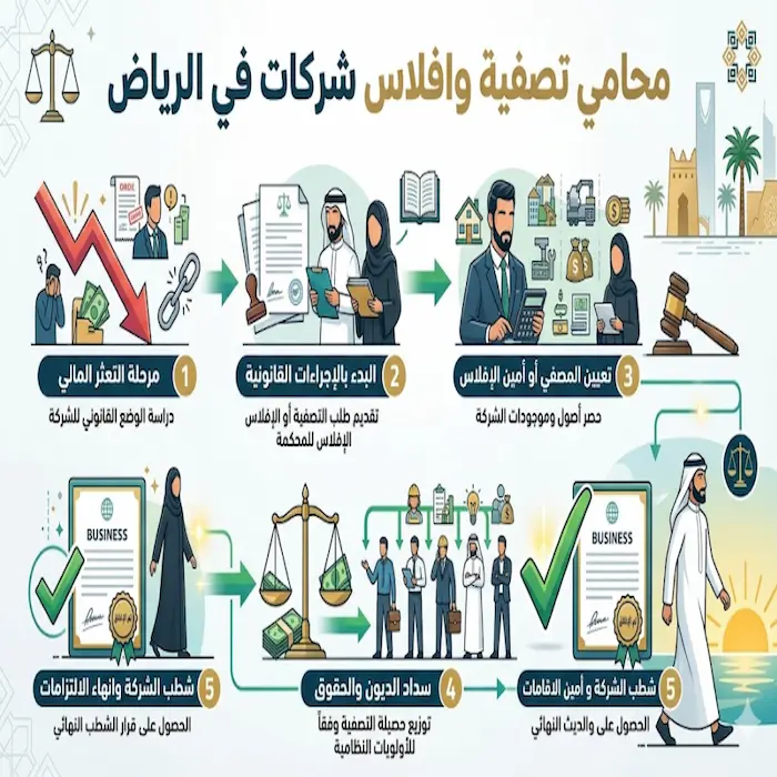 محامي تصفية وافلاس شركات في الرياض
