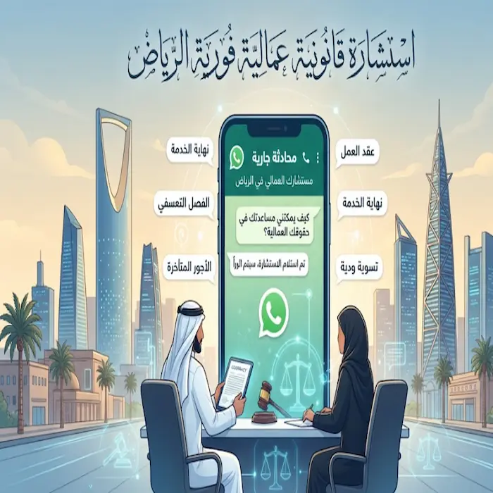 استشارة قانونية عمالية فورية الرياض