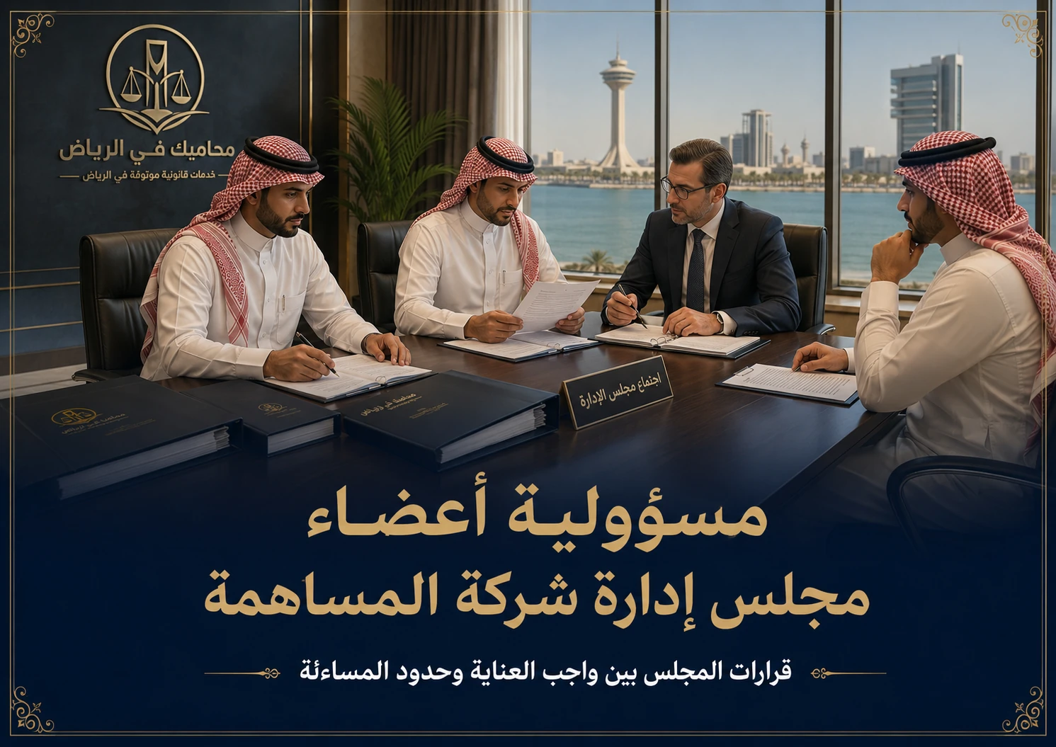 غلاف مقال مسؤولية أعضاء مجلس إدارة شركة المساهمة