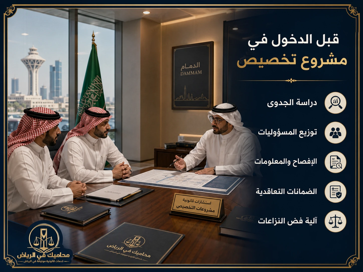 الاستعداد القانوني قبل مشروع التخصيص