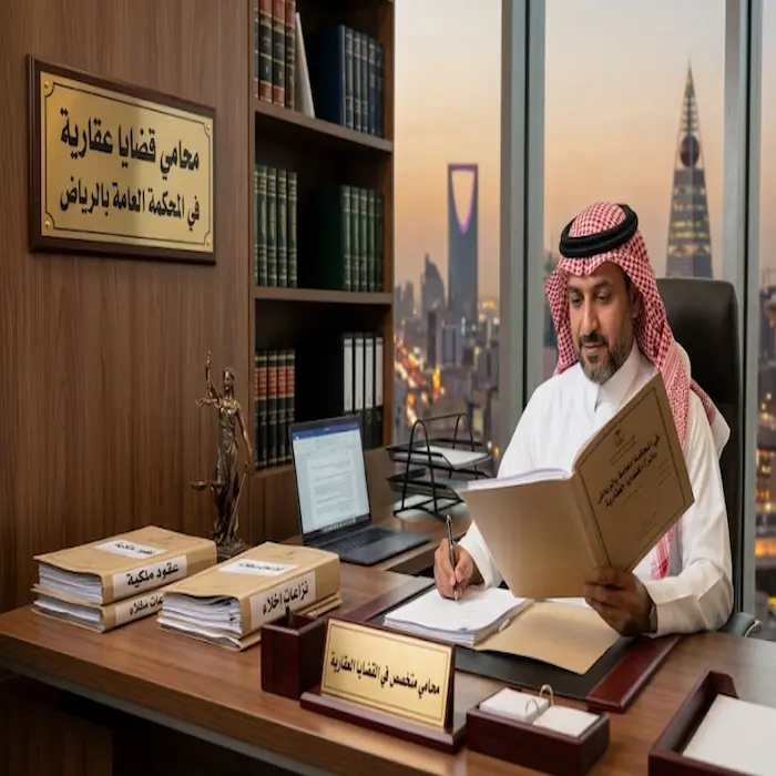محامي قضايا عقارية في المحكمة العامة بالرياض