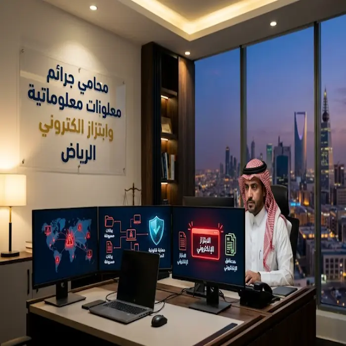 محامي جرائم معلوماتية وابتزاز الكتروني الرياض