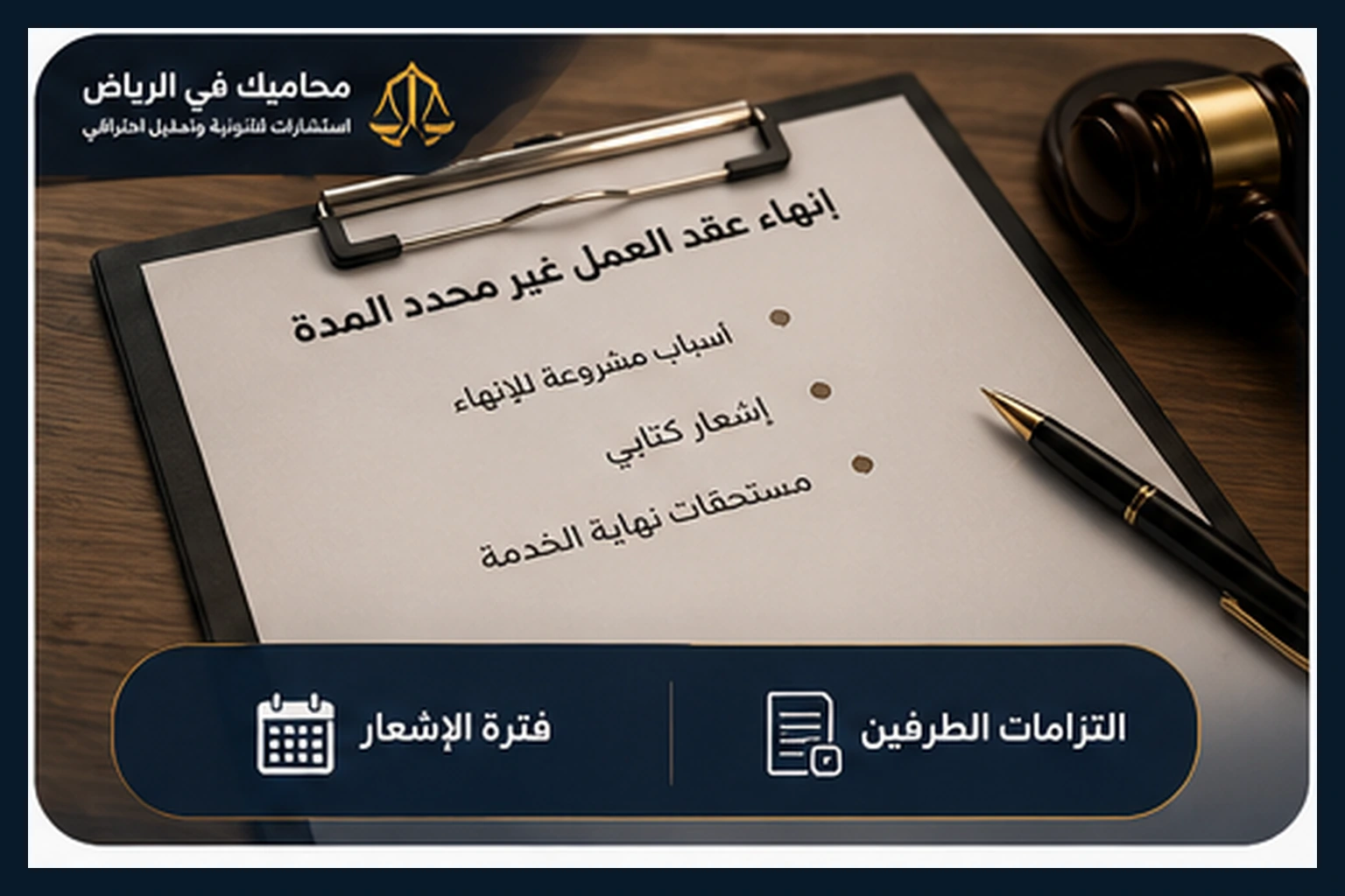 فترة الإشعار وحقوق الطرفين في العقد غير محدد المدة