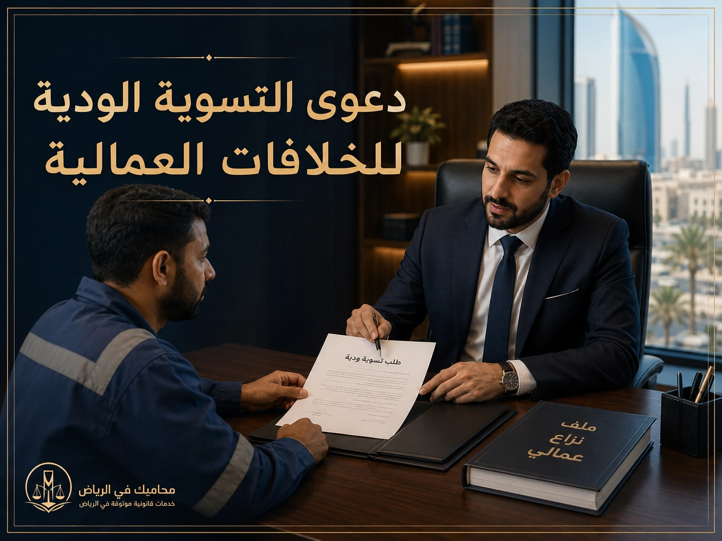 غلاف مقال دعوى التسوية الودية للخلافات العمالية
