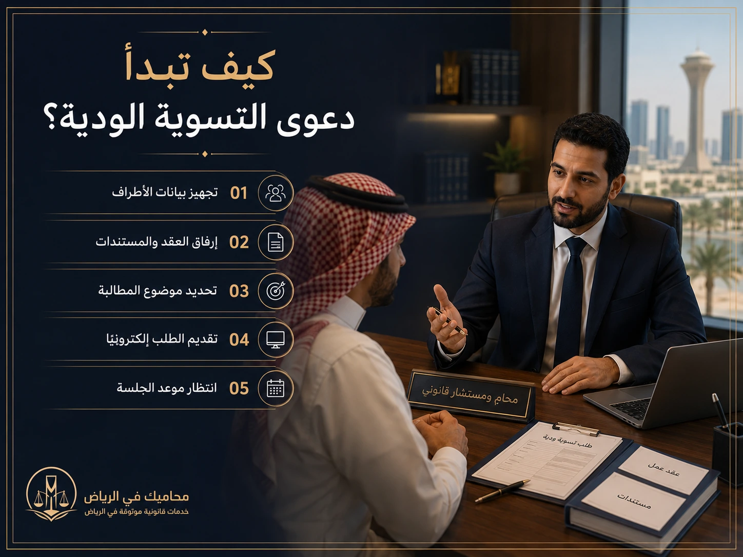 كيف تبدأ دعوى التسوية الودية للخلافات العمالية في السعودية