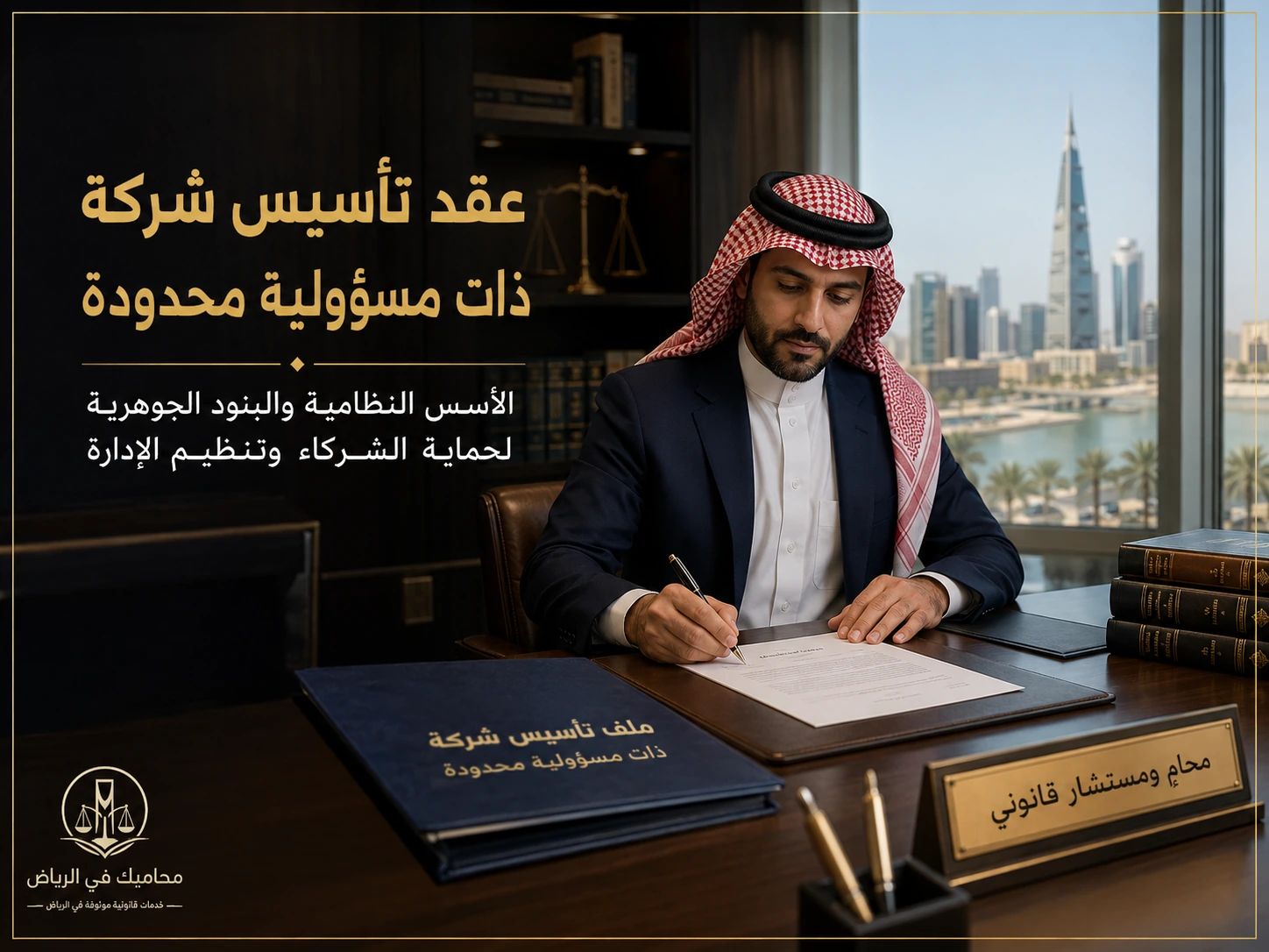 غلاف مقال عقد تأسيس شركة ذات مسؤولية محدودة