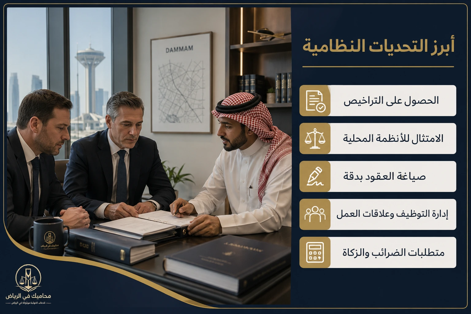 إنفوجرافكس تحديات الشركات المختلطة في السعودية