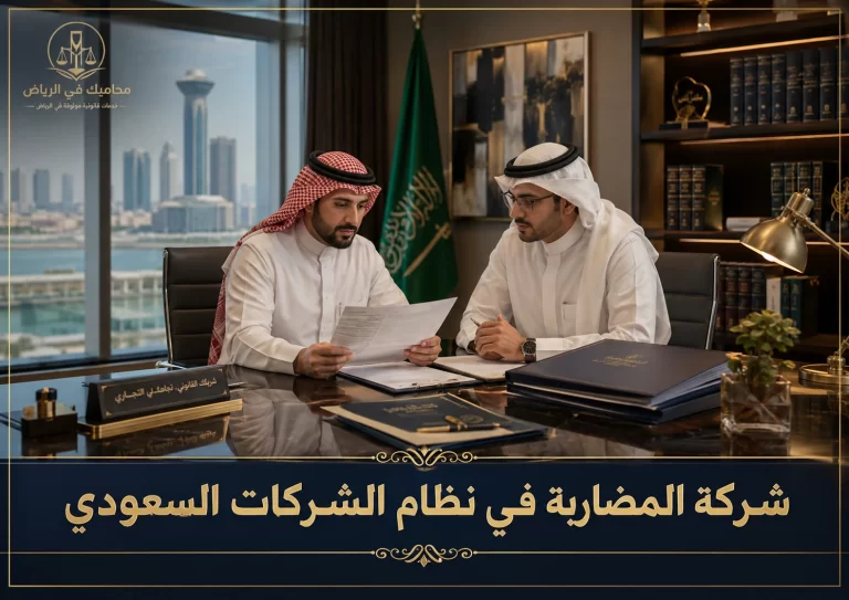 غلاف عن شركة المضاربة في نظام الشركات السعودي