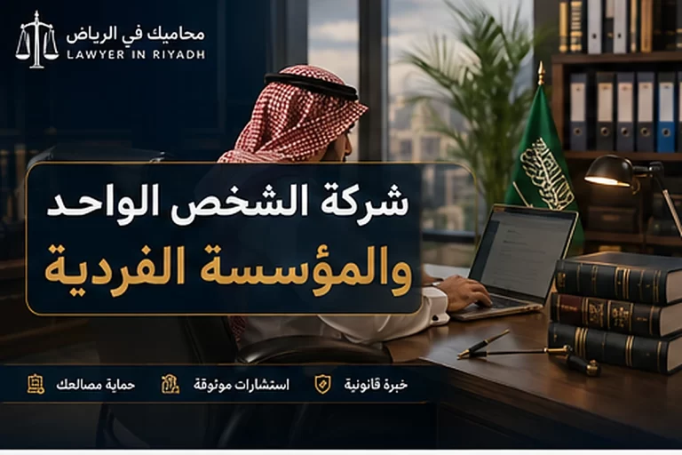 غلاف مقال شركة الشخص الواحد والمؤسسة الفردية في السعودية