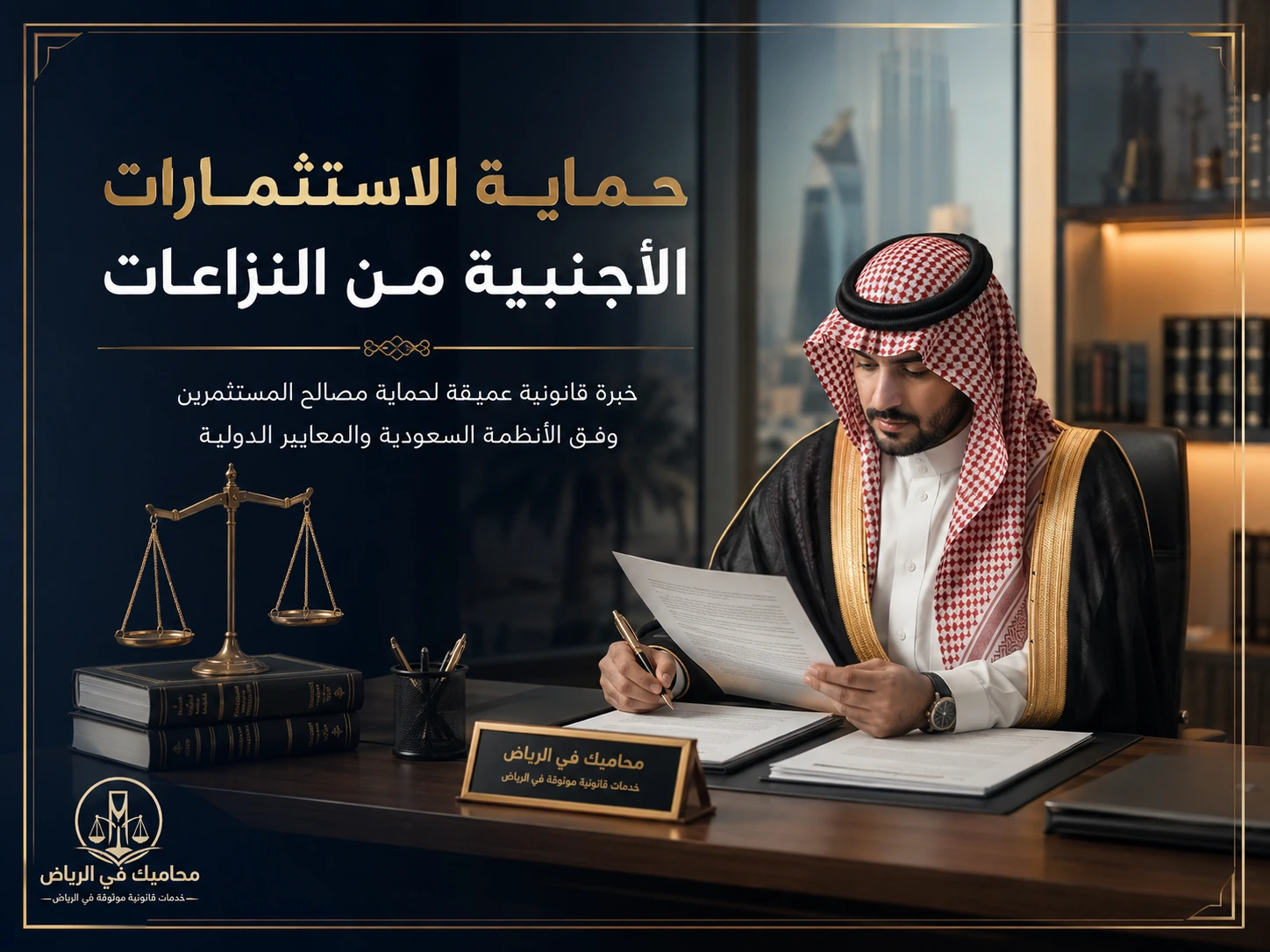 غلاف مقال حماية الاستثمارات الأجنبية من النزاعات