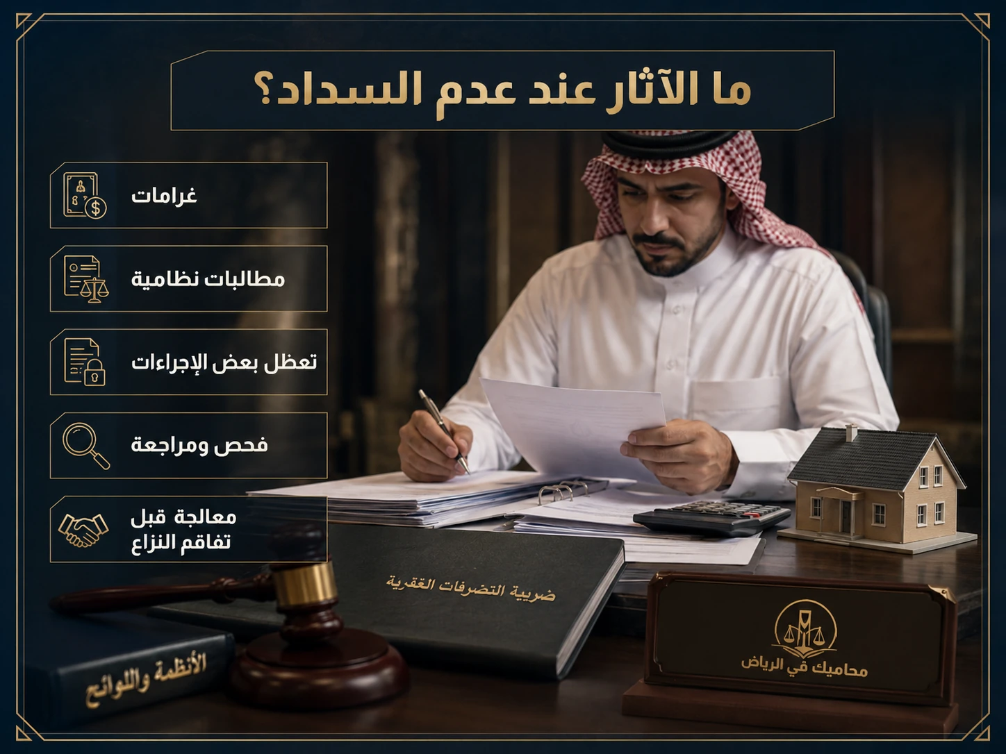 الآثار القانونية لعدم سداد ضريبة التصرفات العقارية