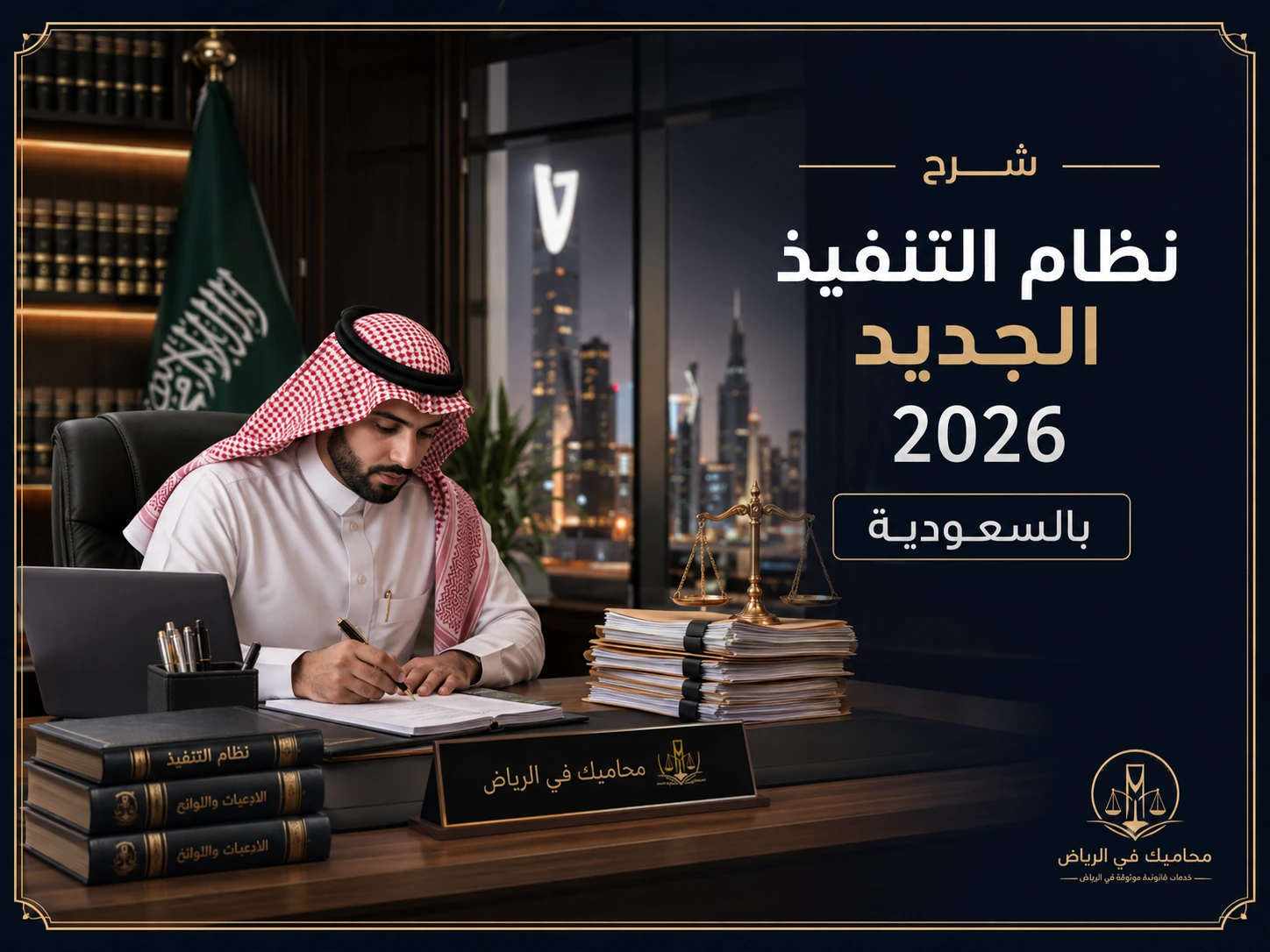 غلاف شرح نظام التنفيذ الجديد 2026 بالسعودية