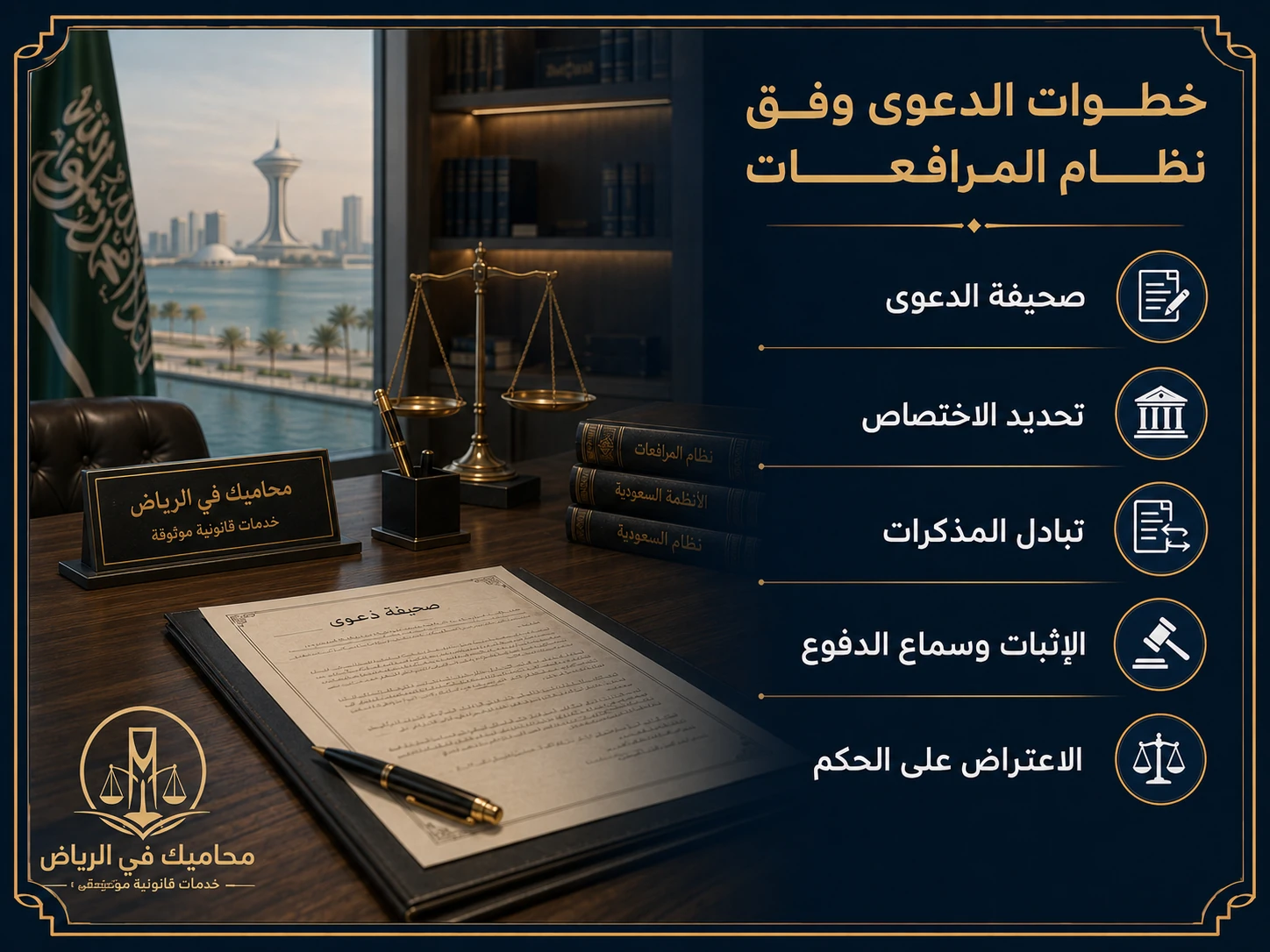 خطوات الدعوى وفق نظام المرافعات