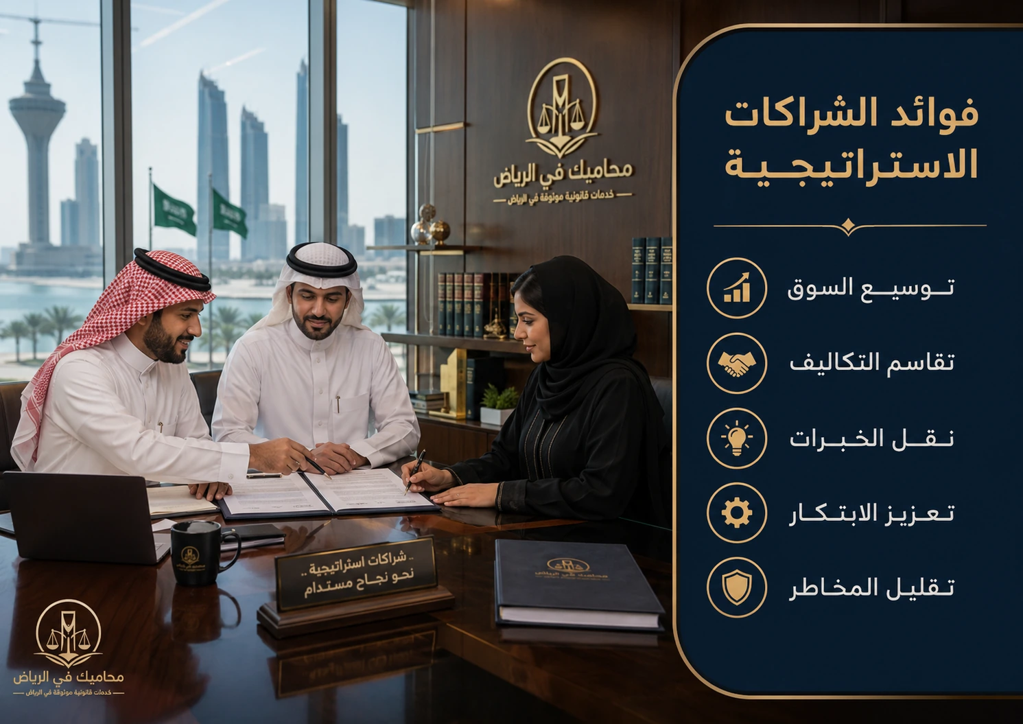إنفوجرافكس مقومات الشراكة الاستراتيجية الناجحة