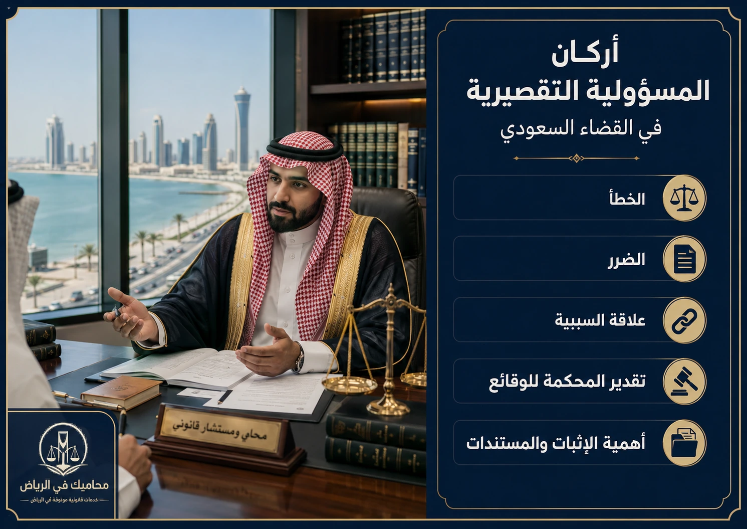 أركان المسؤولية التقصيرية في القضاء السعودي
