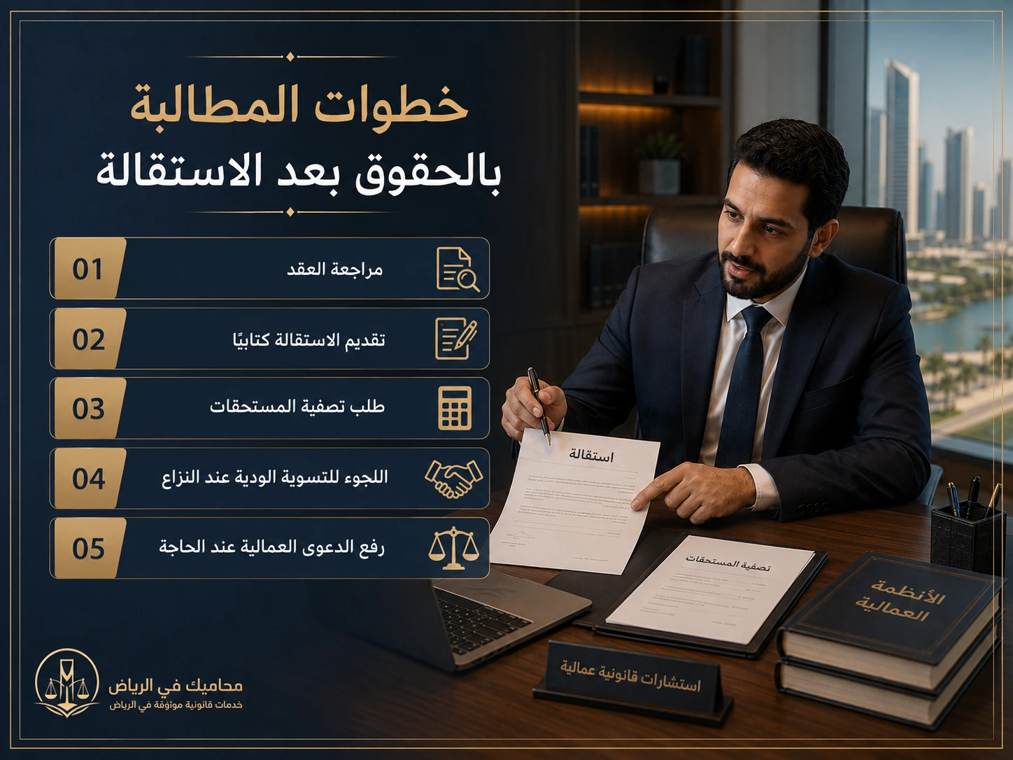 خطوات المطالبة بالحقوق بعد الاستقالة من العمل في السعودية
