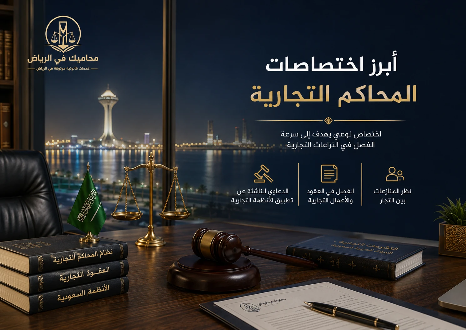 أبرز اختصاصات المحاكم التجارية السعودية