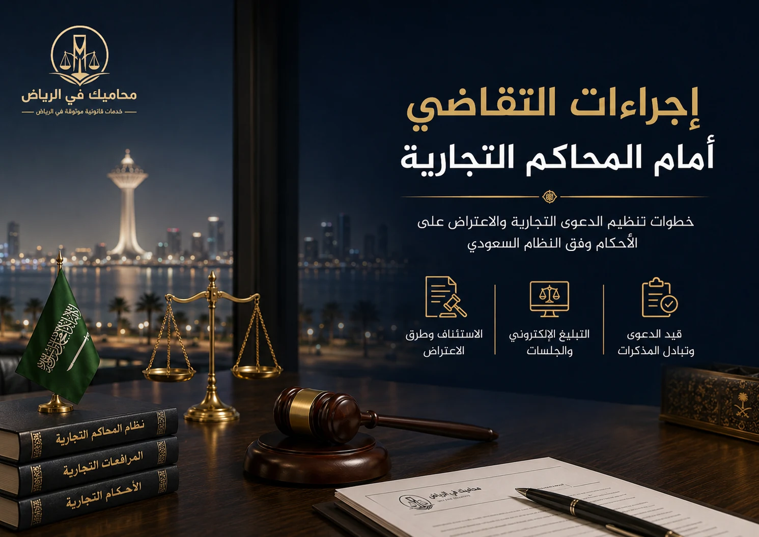 إجراءات التقاضي أمام المحاكم التجارية