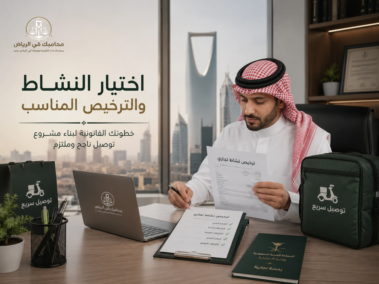 اختيار النشاط والترخيص المناسب