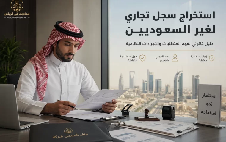 استخراج سجل تجاري لغير السعوديين