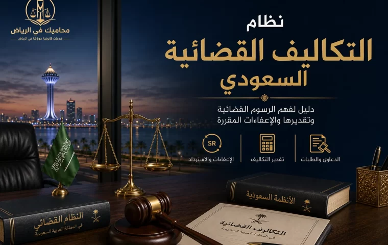 نظام التكاليف القضائية السعودي