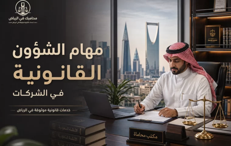 مهام الشؤون القانونية في الشركات