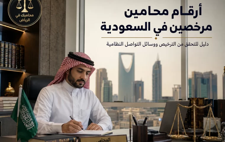 أرقام محامين مرخصين في السعودية