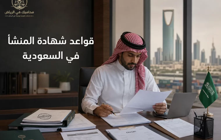 قواعد شهادة المنشأ في السعودية