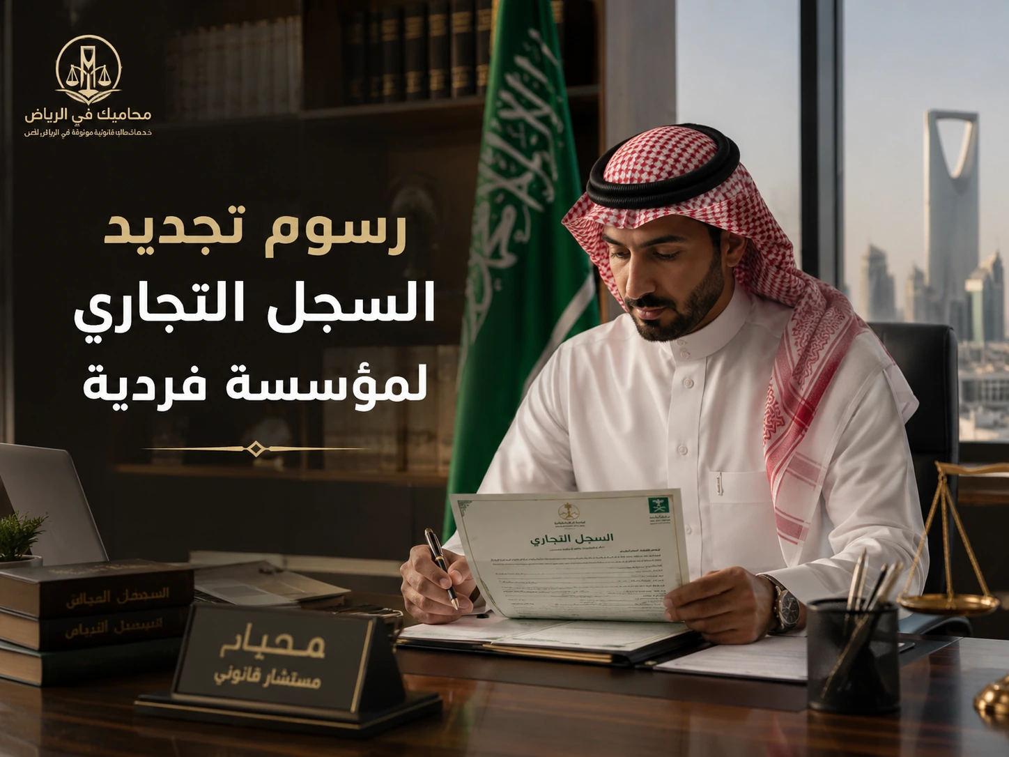 رسوم تجديد السجل التجاري لمؤسسة فردية