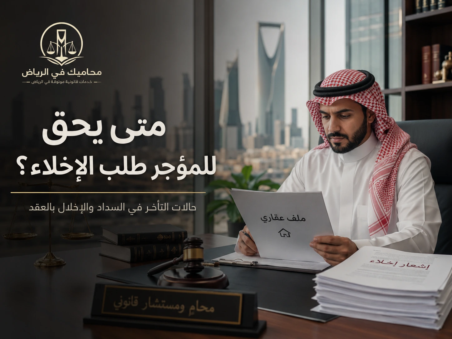متى يحق للمؤجر طلب الإخلاء