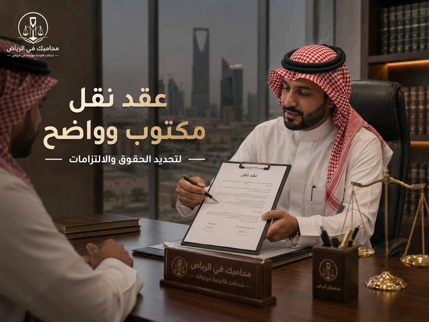 عقد نقل مكتوب وواضح