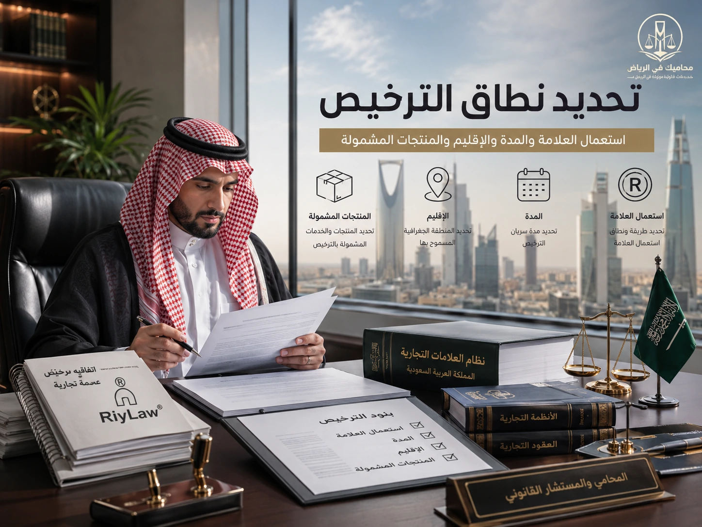 تحديد نطاق الترخيص: الاستعمال والمدة والإقليم والمنتجات المشمولة