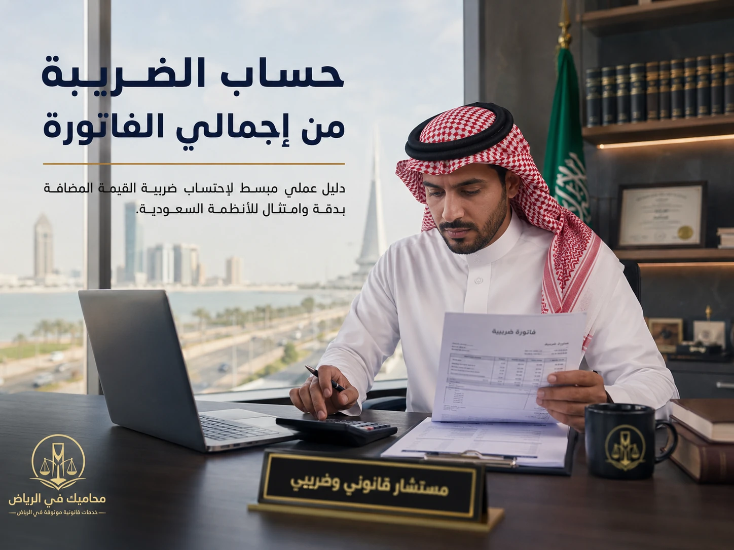 حساب الضريبة من إجمالي الفاتورة