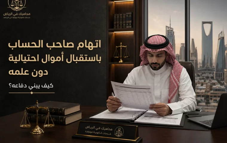 اتهام صاحب الحساب باستقبال أموال احتيالية دون علمه: كيف يبني دفاعه؟