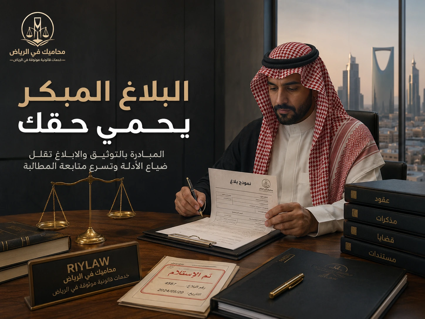 البلاغ المبكر يحمي حقك