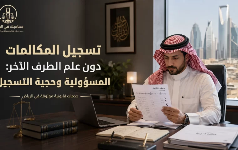 تسجيل المكالمات دون علم الطرف الآخر: المسؤولية وحجية التسجيل
