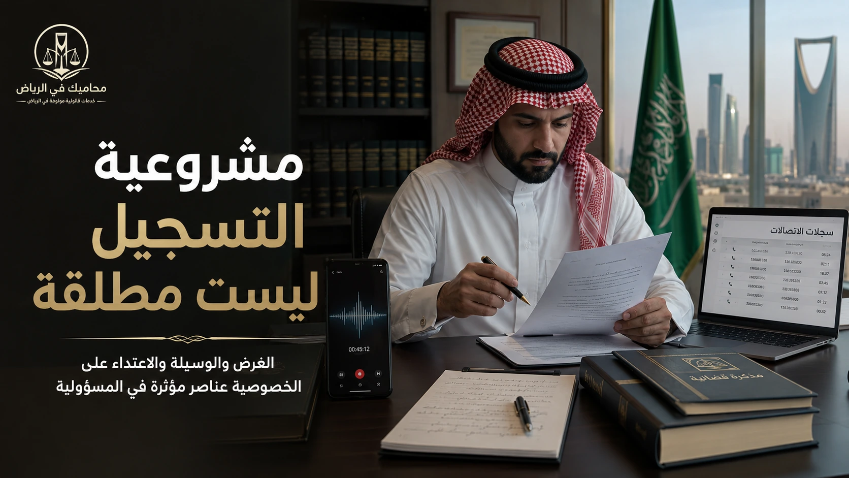 مشروعية التسجيل ترتبط بالغرض والوسيلة والخصوصية