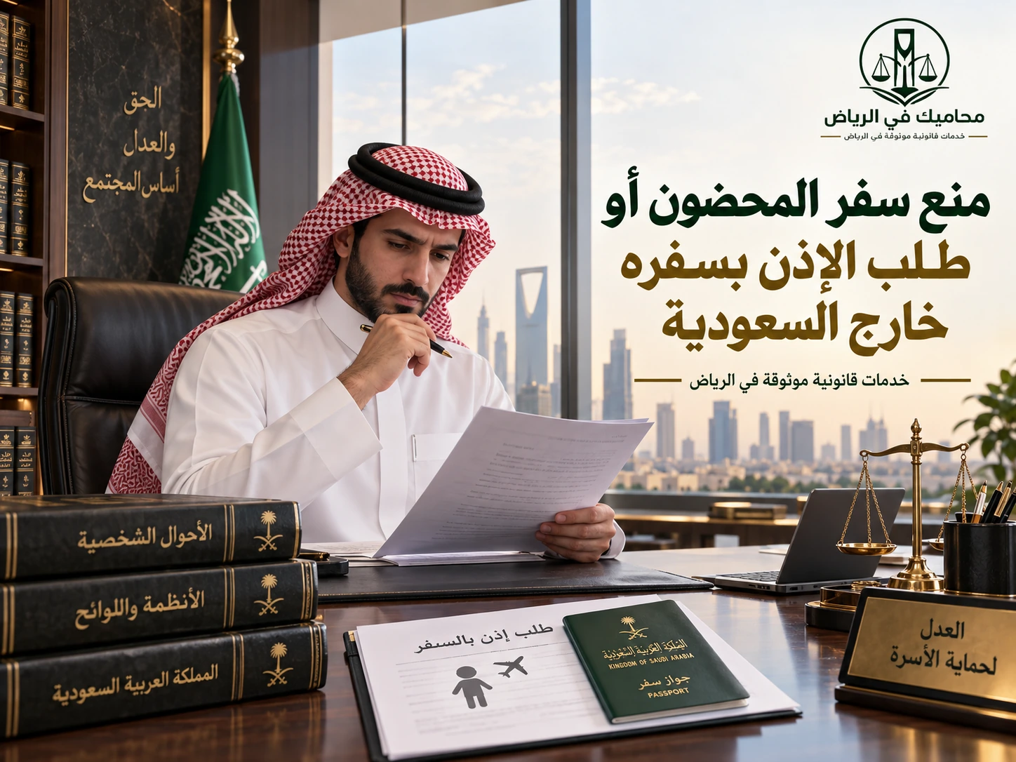 منع سفر المحضون أو طلب الإذن بسفره خارج السعودية