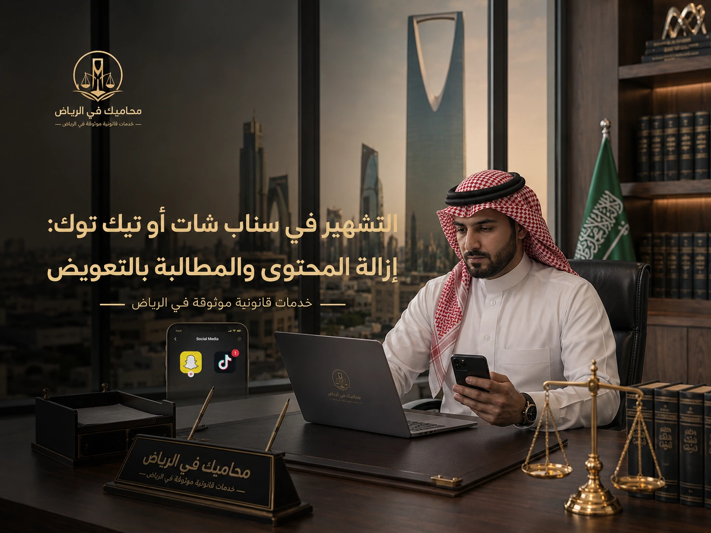 التشهير في سناب شات أو تيك توك: إزالة المحتوى والمطالبة بالتعويض