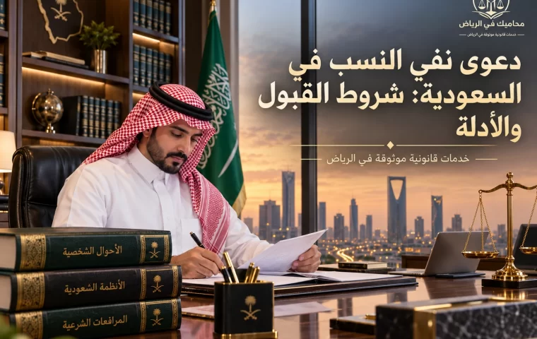 دعوى نفي النسب في السعودية: شروط القبول والأدلة