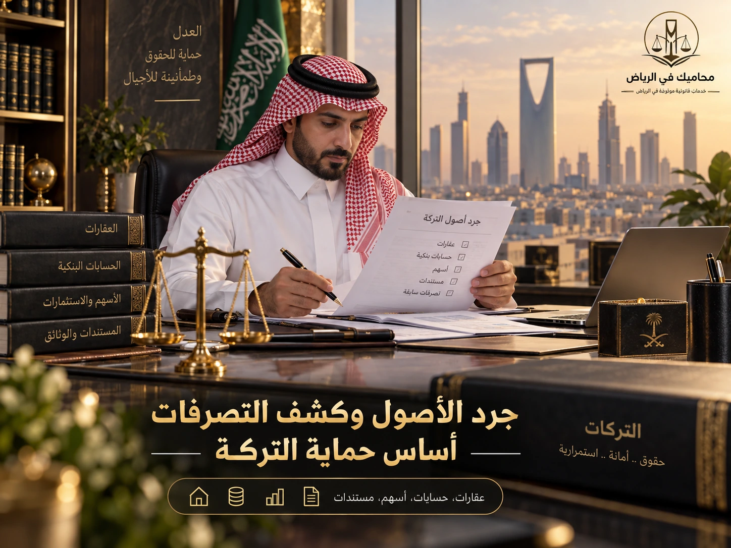 جرد أصول التركة والمستندات المالية والعقارية