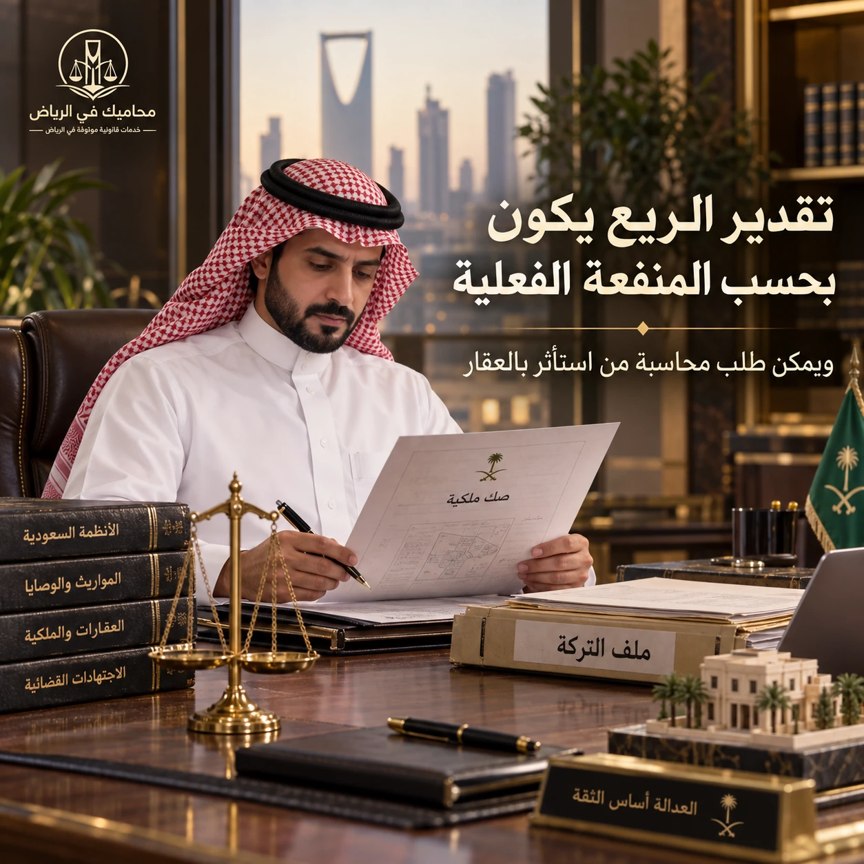 تقدير ريع عقار التركة وأجرة المثل