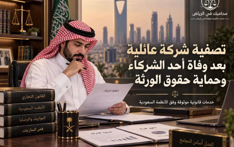 تصفية شركة عائلية بعد وفاة أحد الشركاء وحماية حقوق الورثة