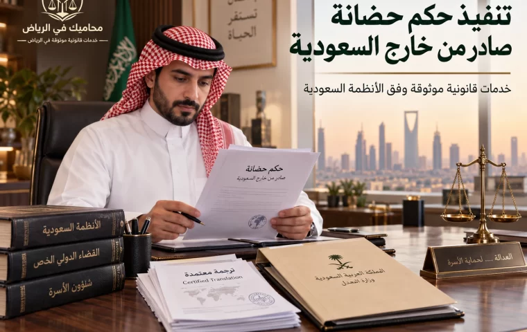تنفيذ حكم حضانة صادر من خارج السعودية