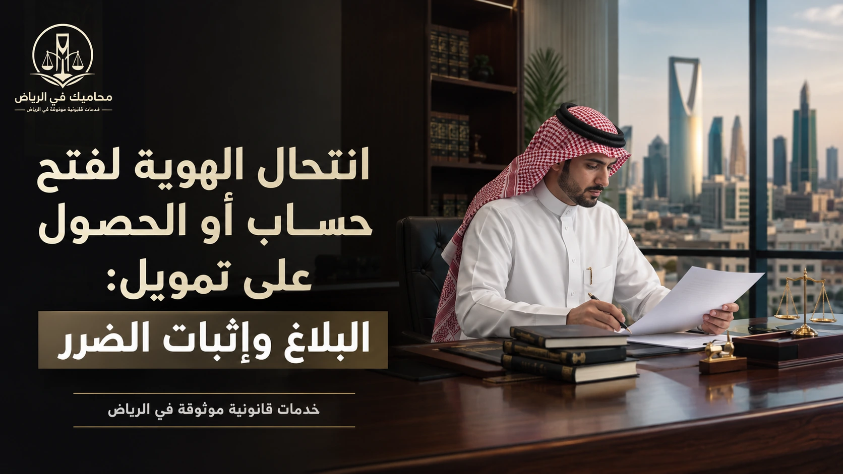 انتحال الهوية لفتح حساب أو الحصول على تمويل: البلاغ وإثبات الضرر