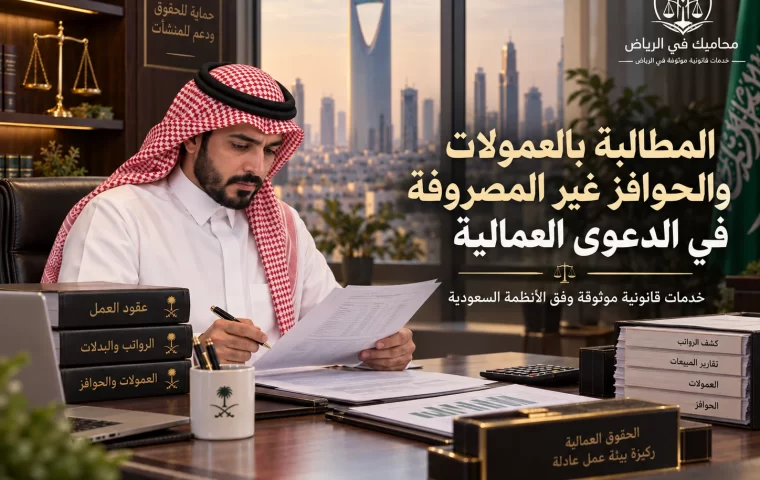 المطالبة بالعمولات والحوافز غير المصروفة في الدعوى العمالية
