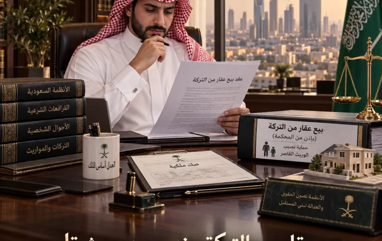 بيع عقار من التركة عند وجود وريث قاصر: الإذن والضوابط
