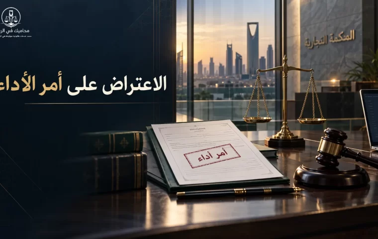 الاعتراض على أمر الأداء في المحكمة التجارية السعودية