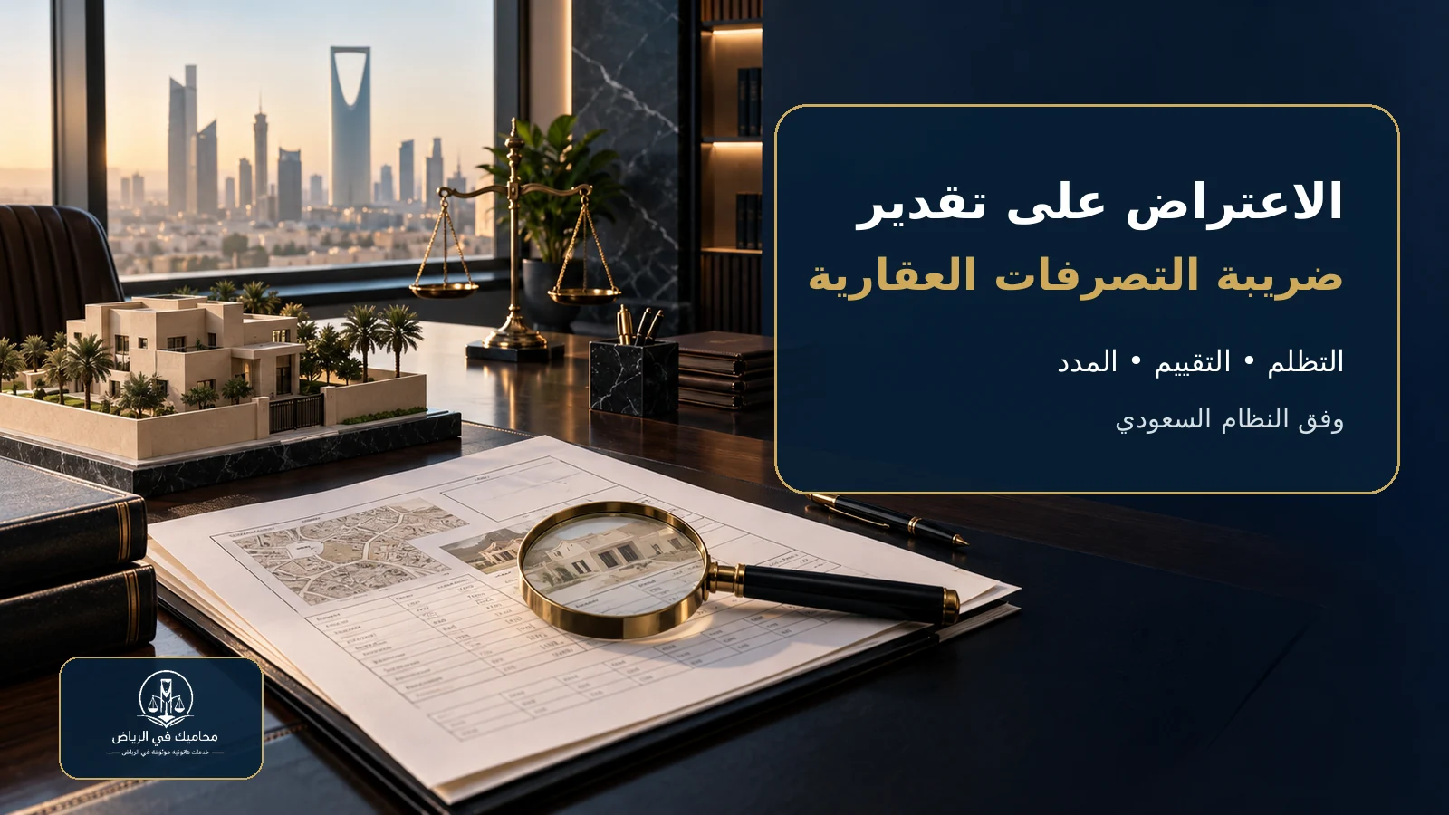 غلاف الاعتراض على تقدير ضريبة التصرفات العقارية في السعودية
